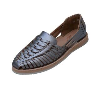 Macarena Collection Handmade Oxford Huarache Sandals –Mexican Leather Style Flat